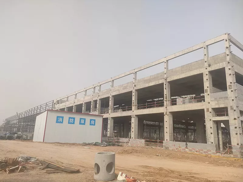 Prefab Steel Geor Circuisy Mohau oa Warehouse